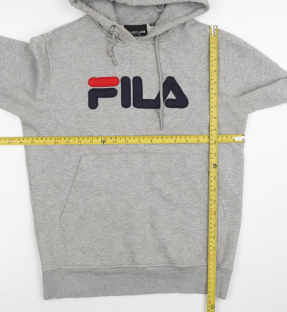 Mens UK Size XS FILA Grey Pullover Hoodie