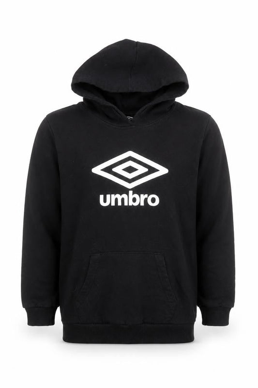 Boys UK Size 9-10 Years Umbro Black Pullover Hoodie