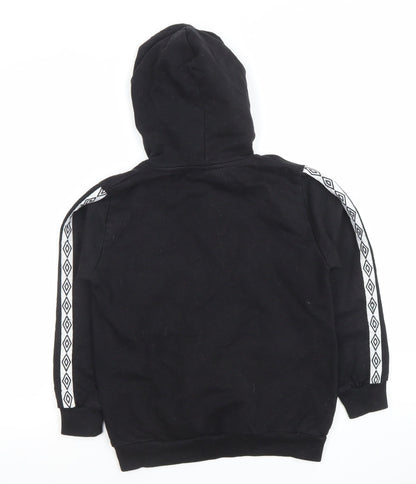 Boys UK Size 9-10 Years Umbro Black Pullover Hoodie