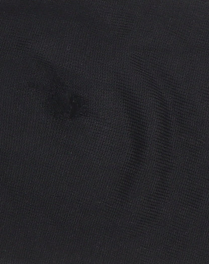 Hugo Boss Men's Black Full Zip High Neck Cotton Knit Jumper M