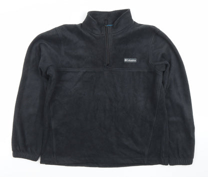 Columbia Women’s Black 1/4 Zip Fleece Pullover Sweatshirt M