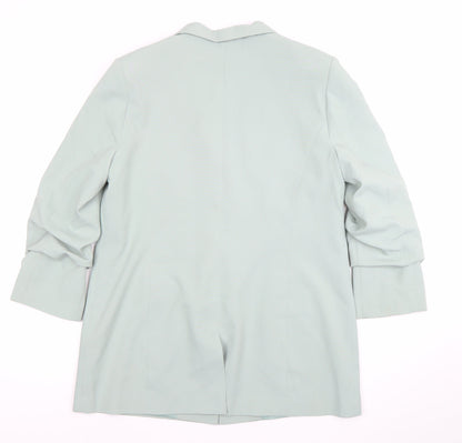 ASOS Design Women's Green Blazer Jacket UK 16 Single Breasted Tailored