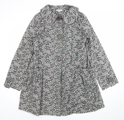Womens UK Size 12 Anna Studio Grey Trench Coat