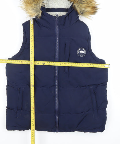 Teens UK Size XS SoulCal & Co Blue Puffer Jacket