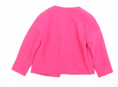 Womens UK Size 8 F&F Regular Pink Blazer