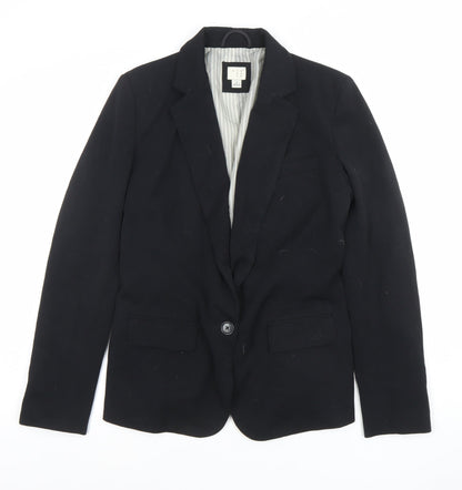 Womens UK Size 8 And Away Regular Black Blazer