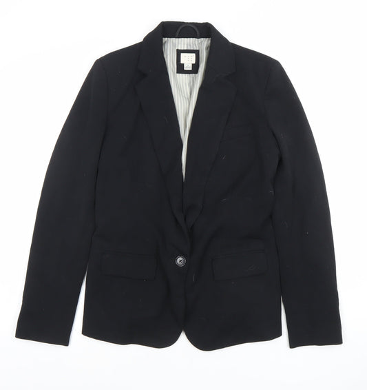 Womens UK Size 8 And Away Regular Black Blazer