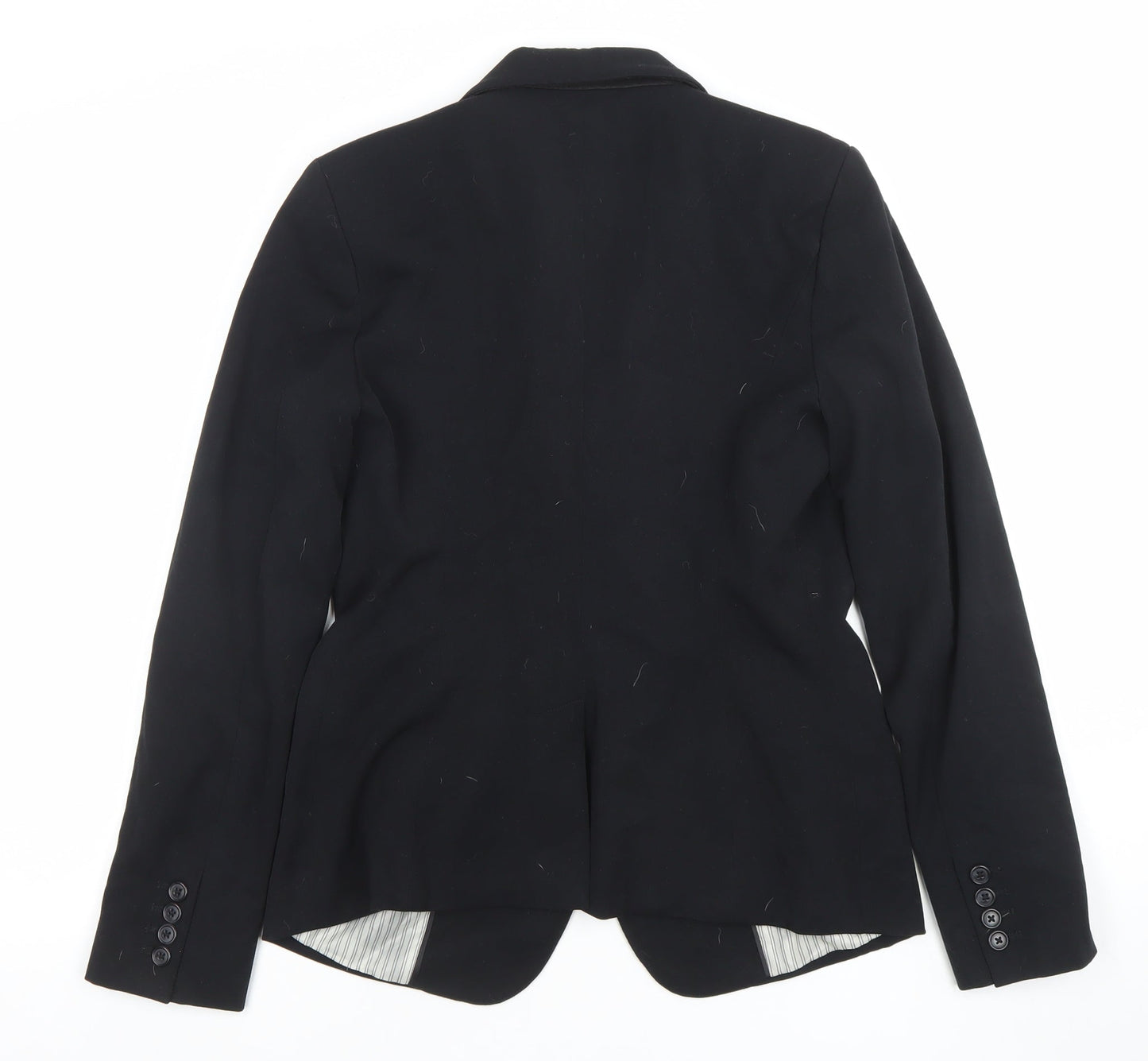 Womens UK Size 8 And Away Regular Black Blazer