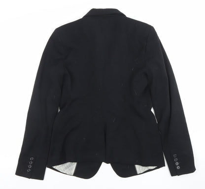 Womens UK Size 8 And Away Regular Black Blazer
