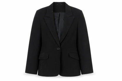 Womens UK Size 12 Essentials Regular Black Suit Jacket