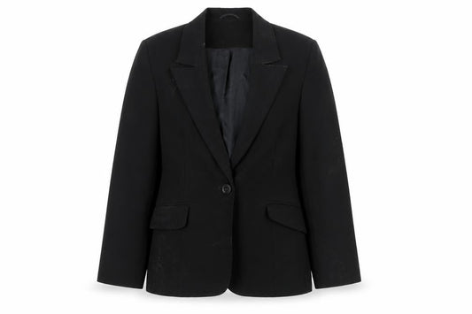 Womens UK Size 12 Essentials Regular Black Suit Jacket