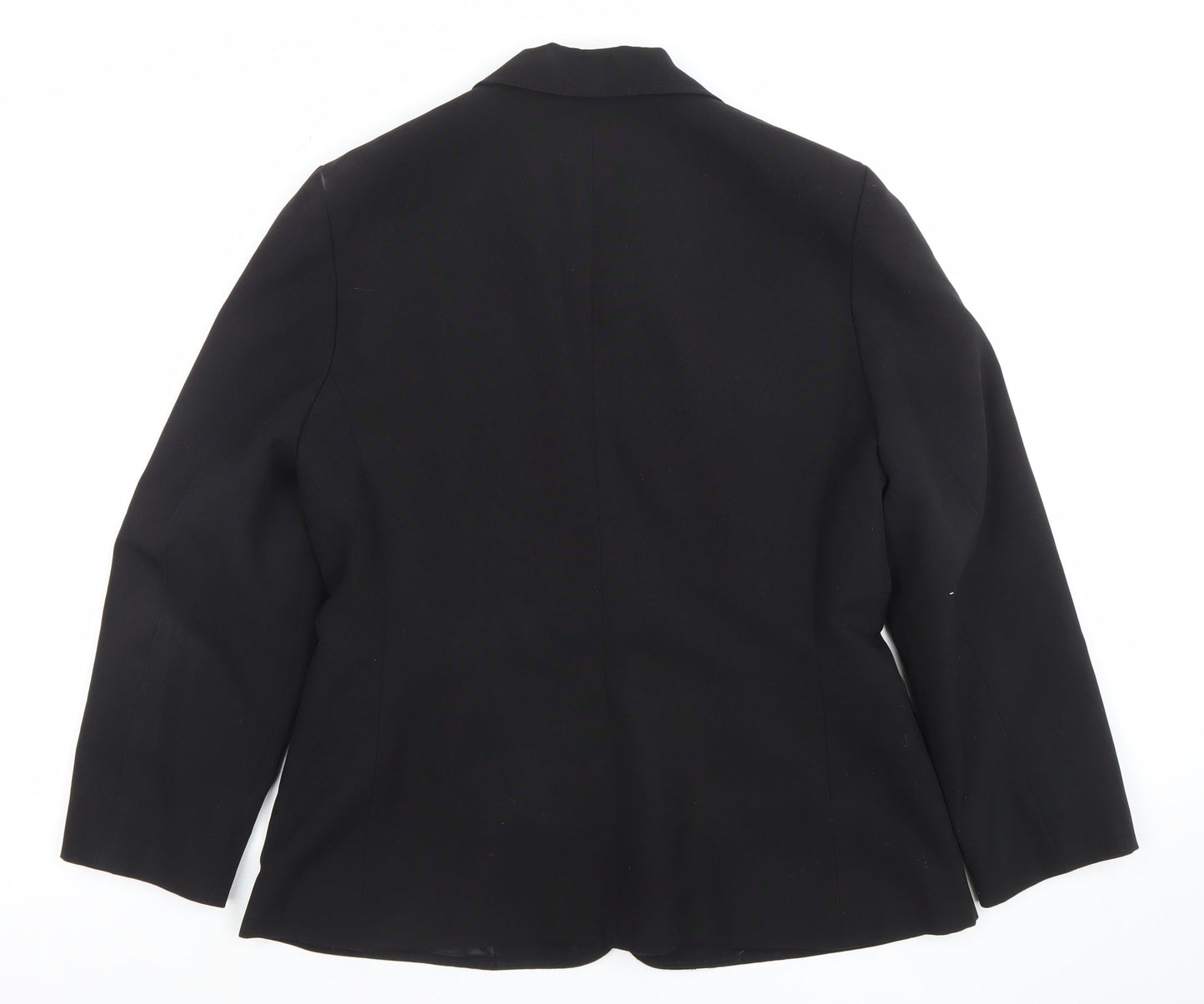 Womens UK Size 12 Essentials Regular Black Suit Jacket