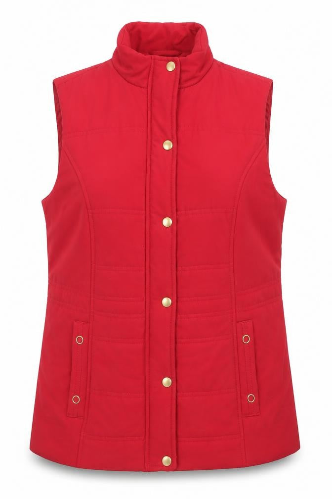 Womens UK Size 10-12 Isle Red Bodywarmer