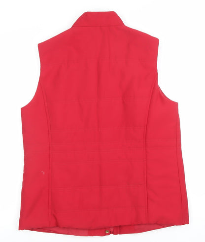 Womens UK Size 10-12 Isle Red Bodywarmer