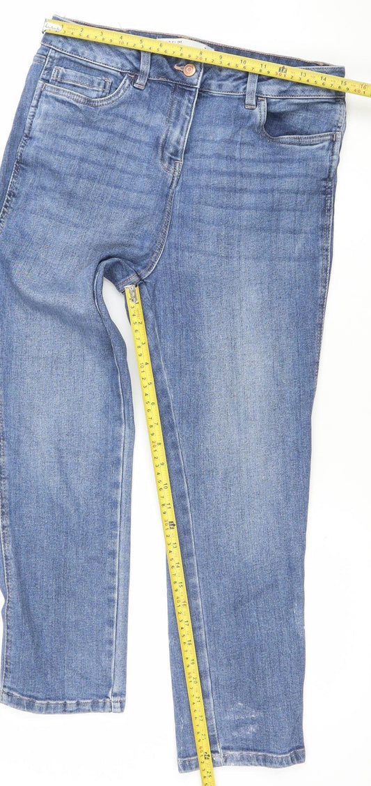 Next Women’s Blue Regular Fit Straight Leg Jeans UK 12