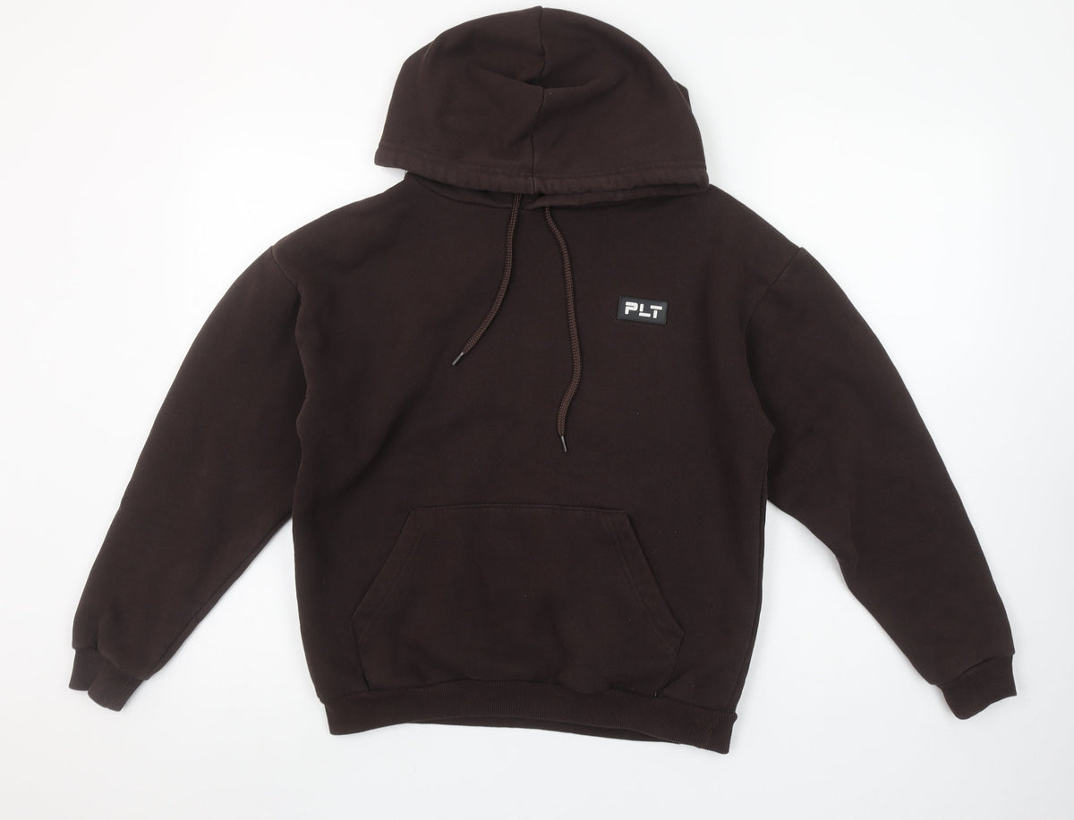 Womens UK Size 4 PRETTYLITTLETHING Brown Pullover Hoodie