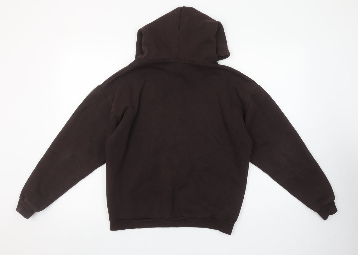 Womens UK Size 4 PRETTYLITTLETHING Brown Pullover Hoodie
