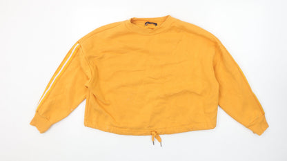 Womens UK Size XS Marks and Spencer Yellow Pullover Sweatshirt