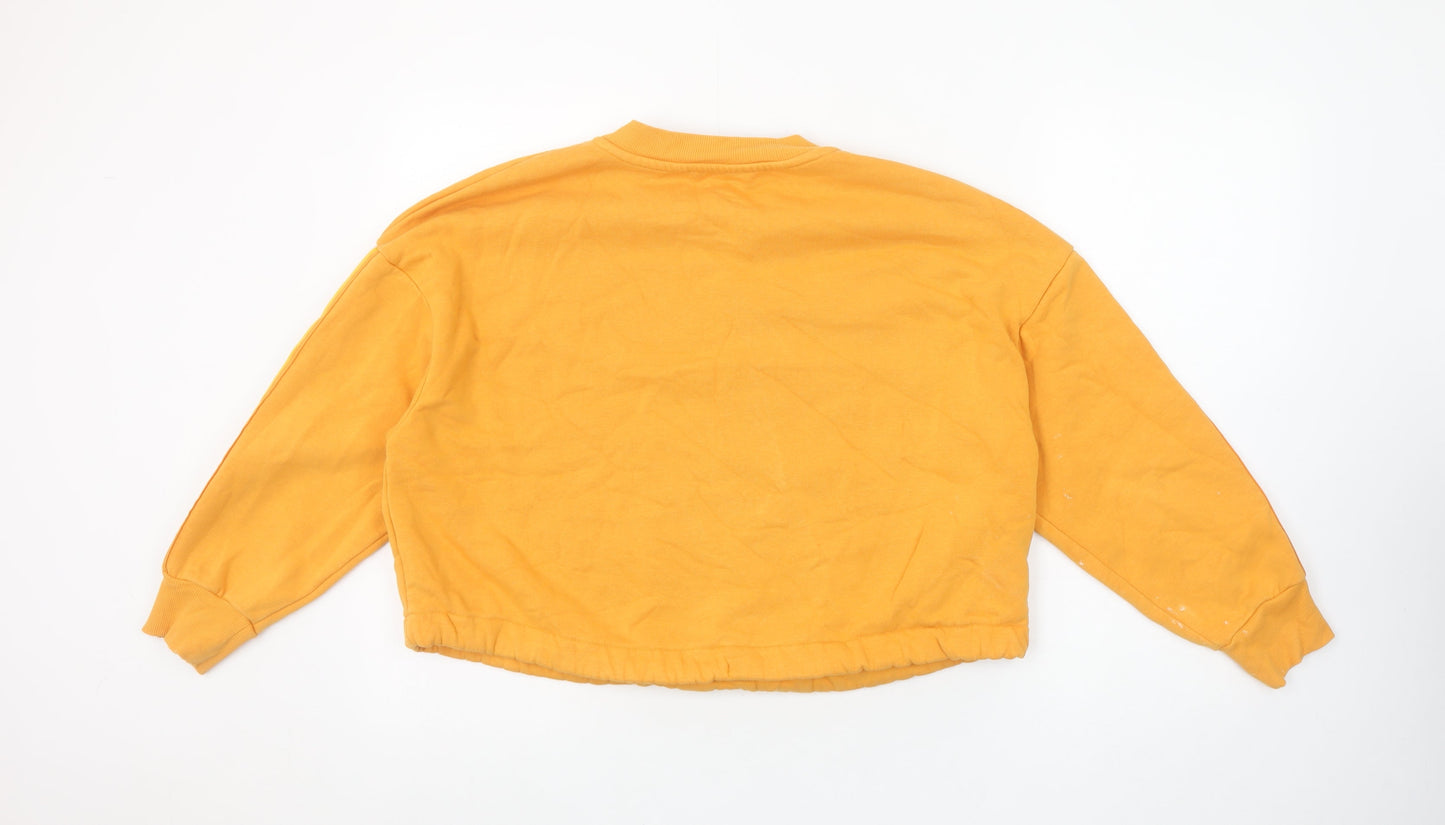 Womens UK Size XS Marks and Spencer Yellow Pullover Sweatshirt