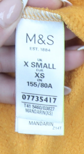 Womens UK Size XS Marks and Spencer Yellow Pullover Sweatshirt