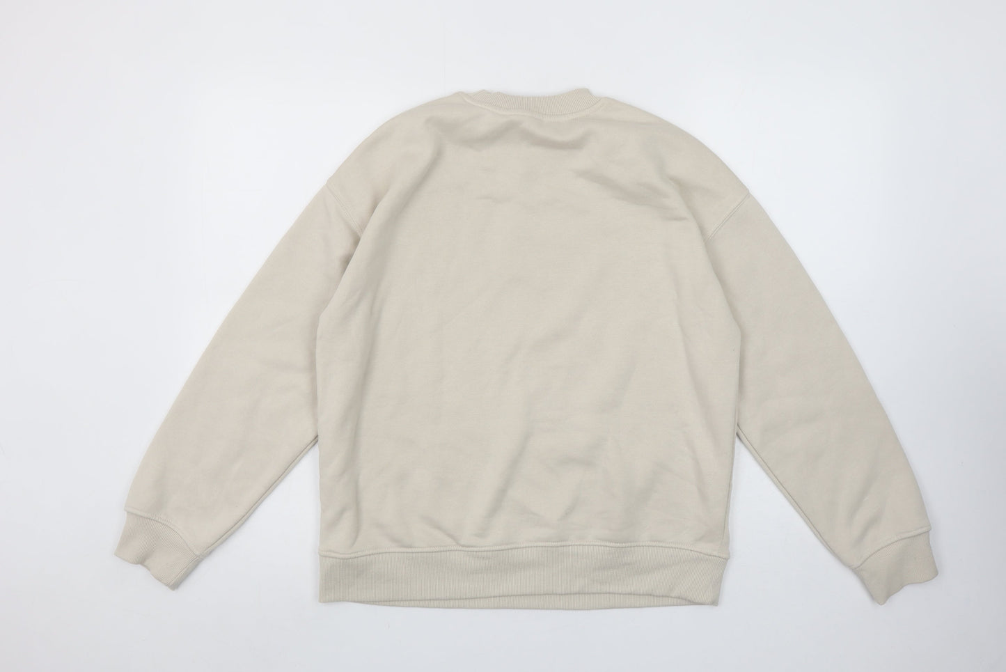 Womens UK Size XS Primark Cares Beige Pullover Sweatshirt