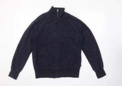Mens UK Size S Novoco Blue Full Zip Sweatshirt