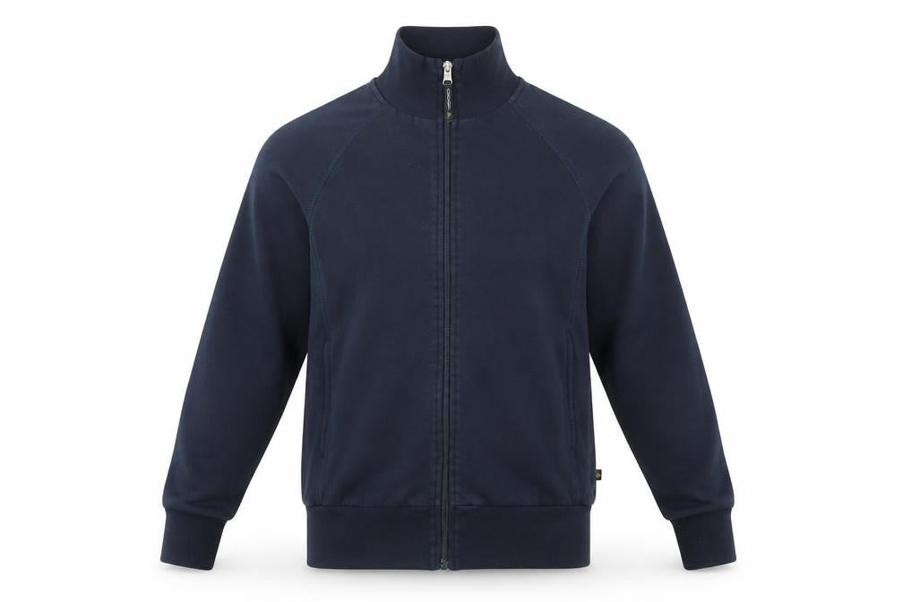Mens UK Size S Novoco Blue Full Zip Sweatshirt