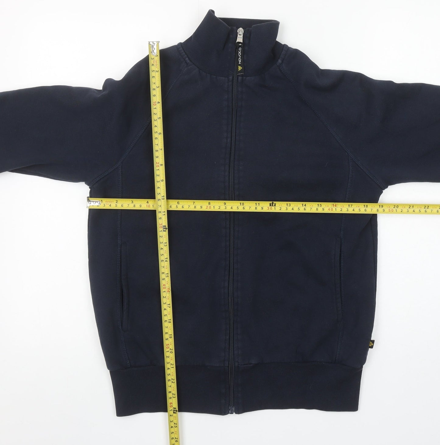 Mens UK Size S Novoco Blue Full Zip Sweatshirt