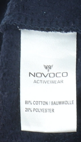 Mens UK Size S Novoco Blue Full Zip Sweatshirt