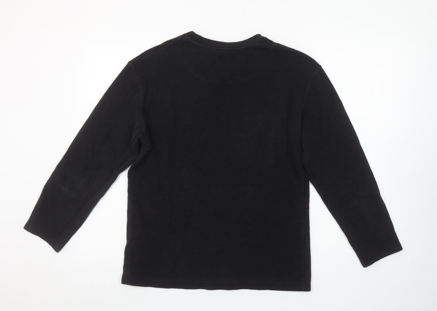 Womens UK Size M Zara Black Basic T-Shirt
