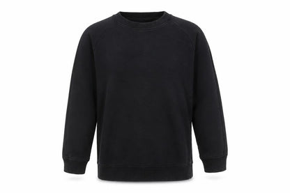 Next Boys Black Cotton Blend Crew Neck Fleece Sweatshirt 9 Years