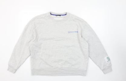 Womens UK Size M Zara Grey Pullover Sweatshirt