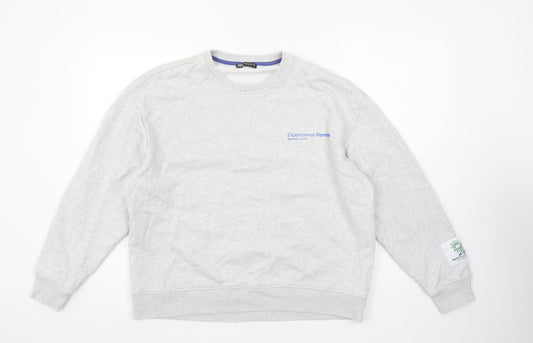 Womens UK Size M Zara Grey Pullover Sweatshirt