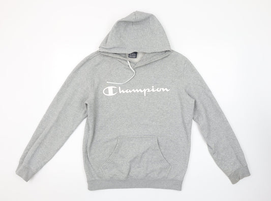 Mens UK Size S Champion Grey Pullover Hoodie