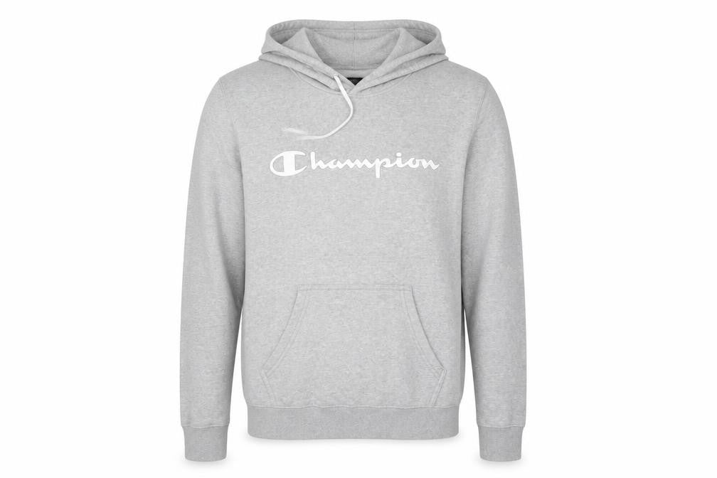 Mens UK Size S Champion Grey Pullover Hoodie