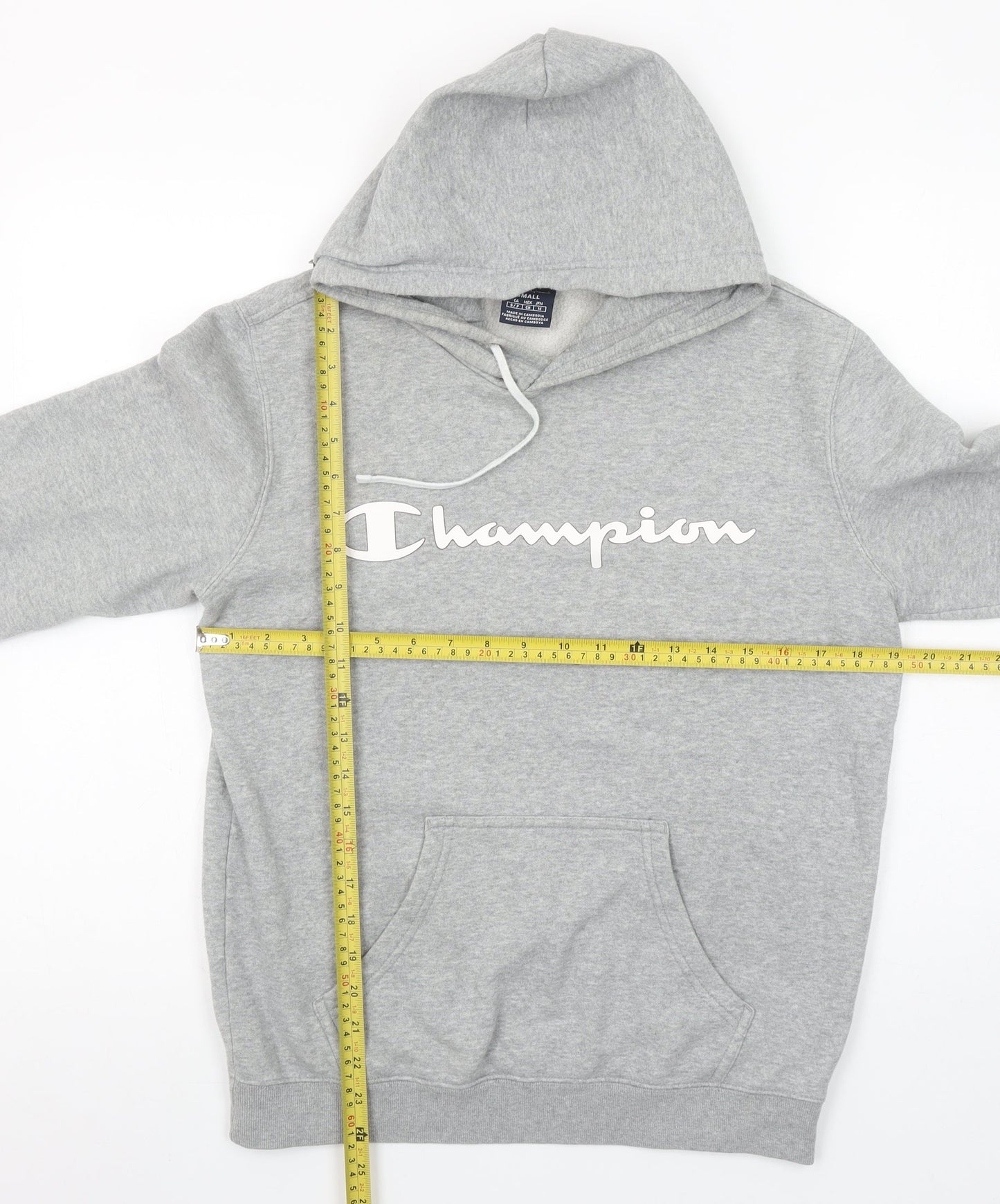 Mens UK Size S Champion Grey Pullover Hoodie
