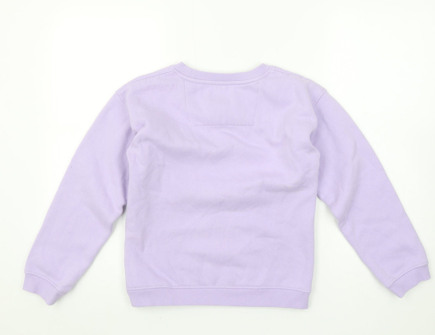 C C C Kids Girls Purple Crew Neck Pullover Sweatshirt 11-12 Years