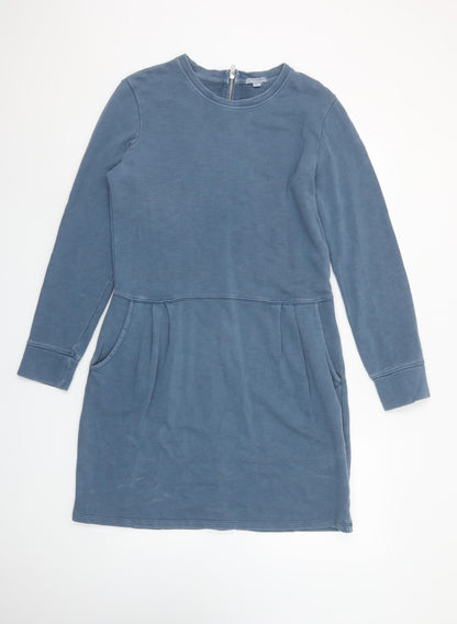 Gap Women’s Blue Cotton Long Sleeve T-Shirt Dress Size 12
