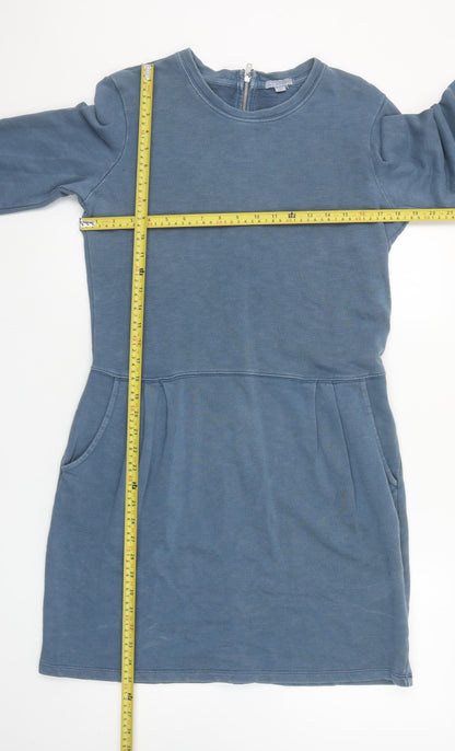 Gap Women’s Blue Cotton Long Sleeve T-Shirt Dress Size 12