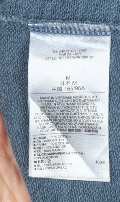 Gap Women’s Blue Cotton Long Sleeve T-Shirt Dress Size 12