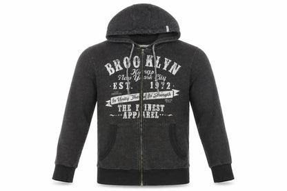 Mens UK Size M Brave Soul Black Full Zip Hoodie