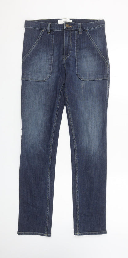 Womens UK Size XS ba&sh Regular Fit Straight Blue Jeans