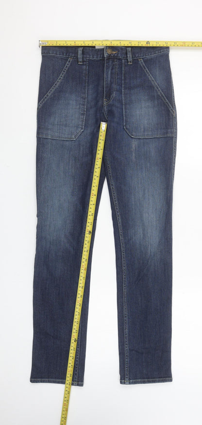 Womens UK Size XS ba&sh Regular Fit Straight Blue Jeans