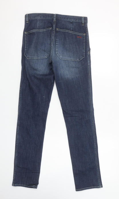 Womens UK Size XS ba&sh Regular Fit Straight Blue Jeans