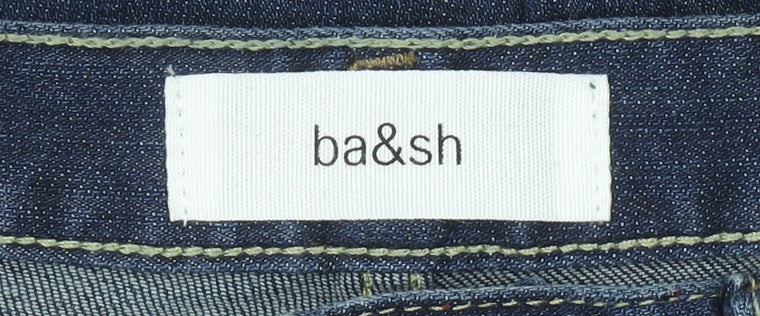 Womens UK Size XS ba&sh Regular Fit Straight Blue Jeans