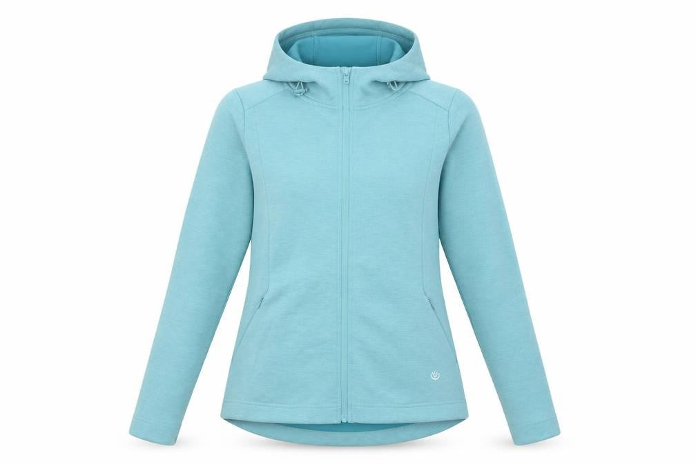Dunnes Womens Teal XS Full Zip Hoodie Polyester Blend