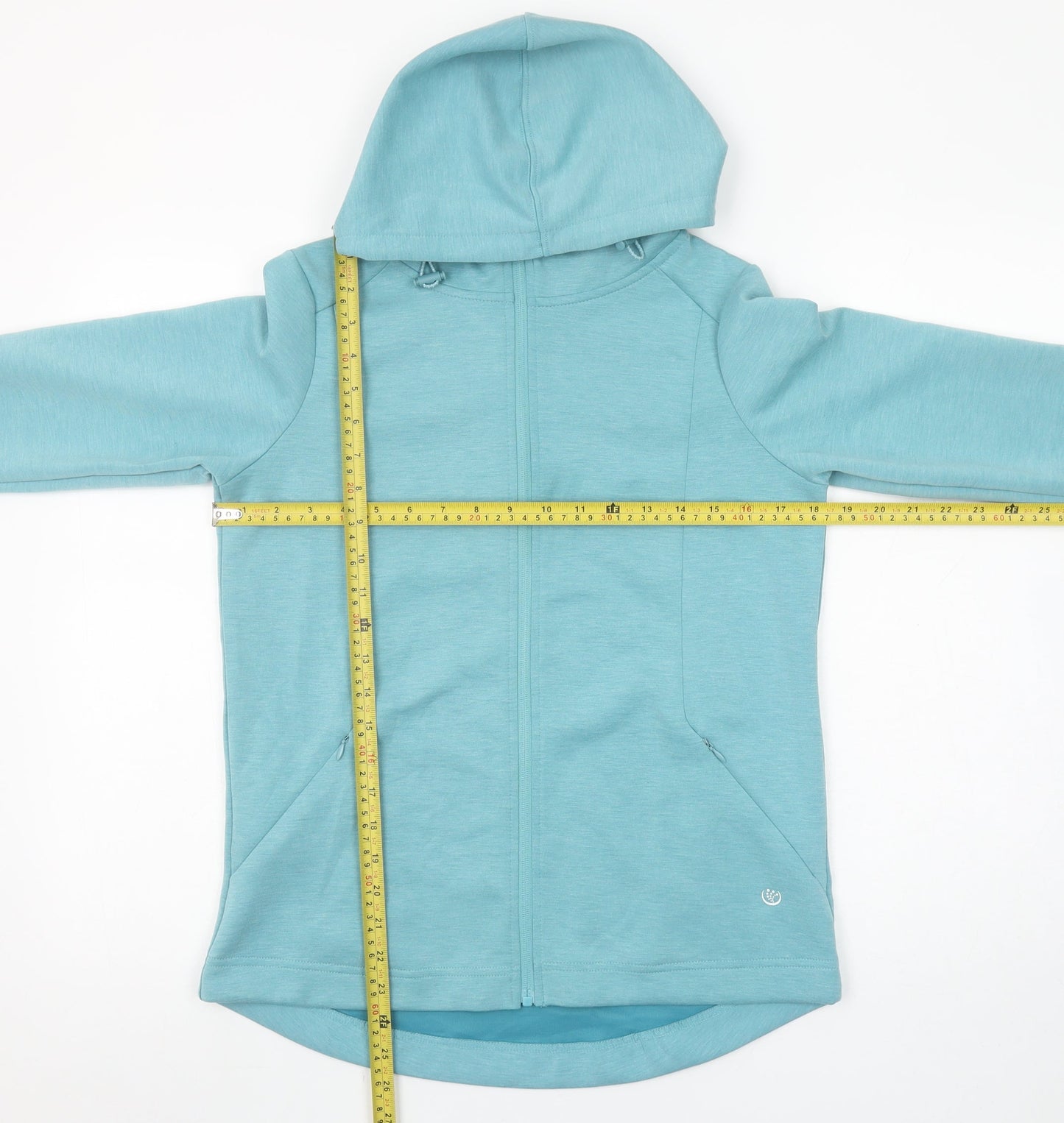 Womens UK Size XS Dunnes Stores Blue Full Zip Hoodie