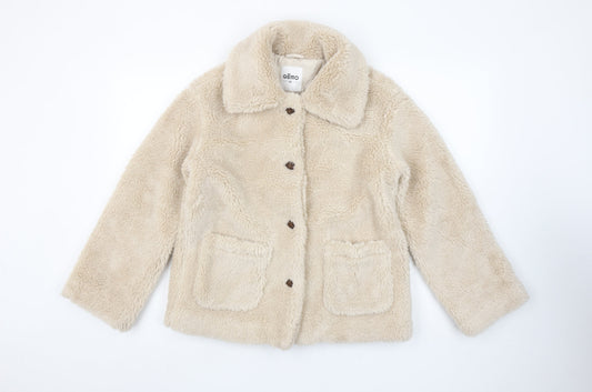Womens UK Size XS Gémo Beige Basic Jacket