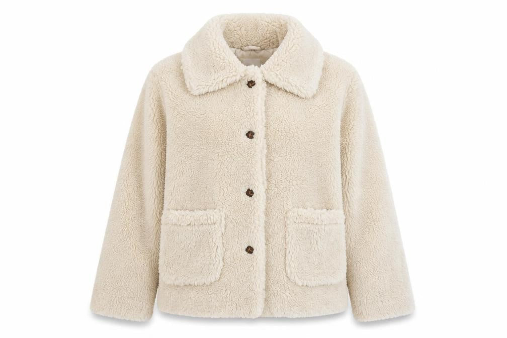 Womens UK Size XS Gémo Beige Basic Jacket