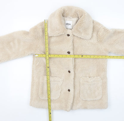 Womens UK Size XS Gémo Beige Basic Jacket
